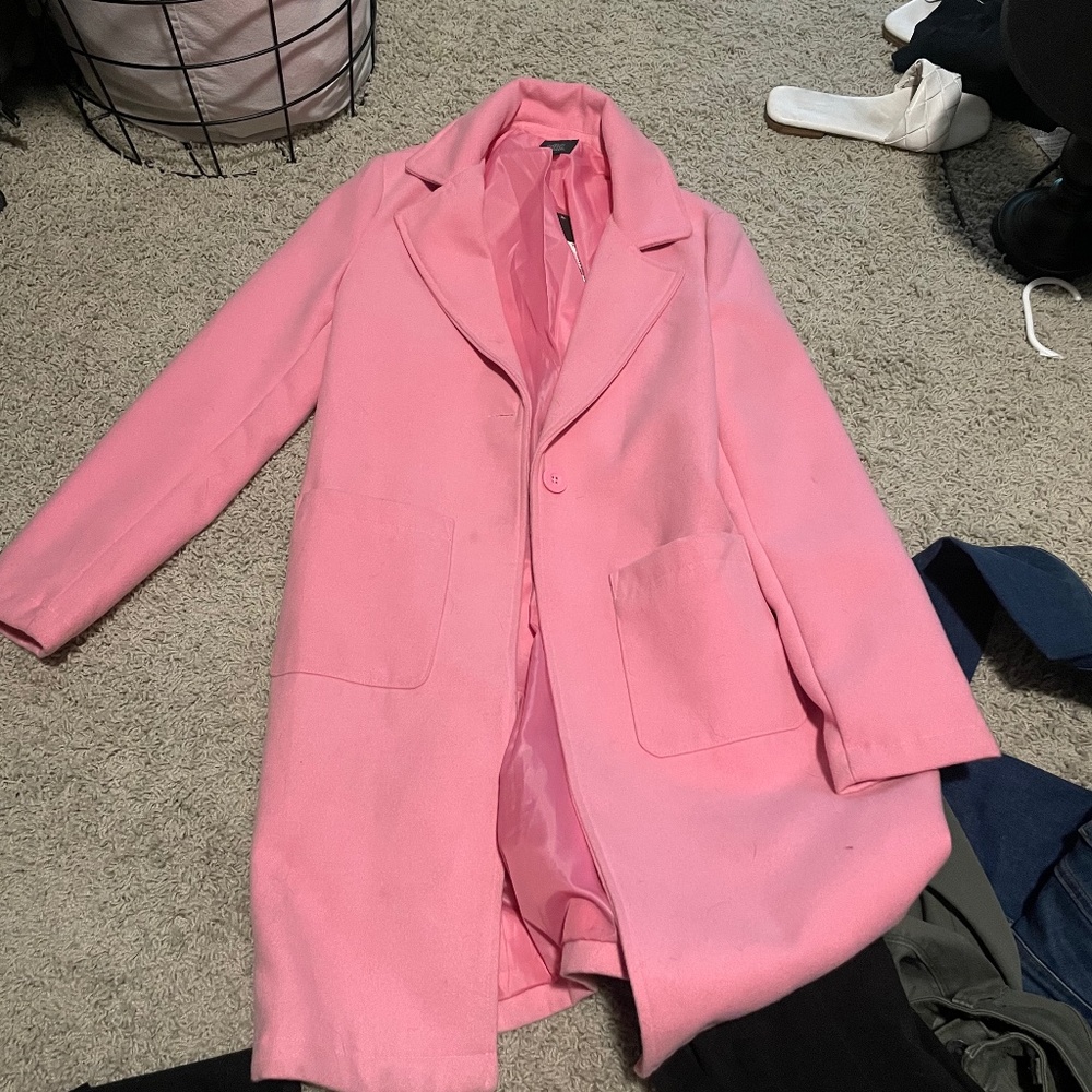 Pink pea coat (tag on)